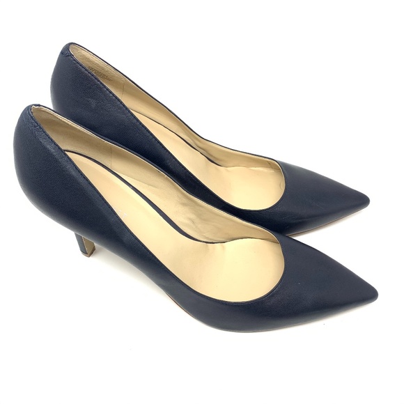 navy heels size 11